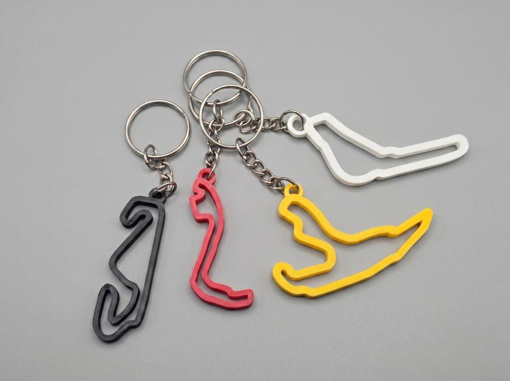 F1 Track Keychains